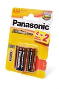 Батарейки Panasonic Alkaline Power LR03APB/6BP 4+2F LR03 4+2шт BL6