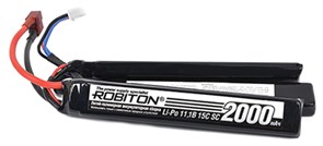 Аккумуляторная сборка ROBITON LP-STT3-2000 Lipo 11.1В 2000мАч, в упак 50 шт -  