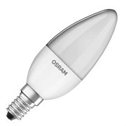 Лампочка светодиодная Е14 OSRAM LED Star, 470лм, 5Вт, 4000К, нейтральный белый свет, E14, Свеча, матовая
