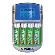 Зарядное устройство VARTA LCD Charger+4xАА 2600 мАч + 12V + USB