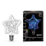 Лампа Gauss Filament Star 2W Е27 RGB LED 1/5/40