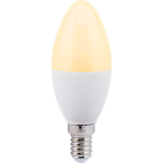 Свеча Ecola candle   LED  7,0W 220V E14 золотистая   (композит) 105x37