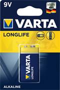 Батарейки VARTA LONGLIFE 9V BL1 Крона - (блистер 1шт)