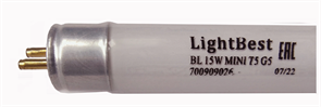 Лампа инсектицидная в пленке в ловушки для насекомых LightBest BL 15W MINI T5 G5 355-385nm