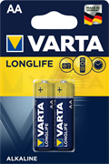 Батарейки VARTA LONGLIFE LR6 AA BL2 - (блистер 2шт)