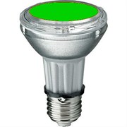 Лампа BLV    HIT-PAR 20 35W  gr  E27 35W 95V 0,5 A   8000cd  6000h   u360  зеленая -  цветная  