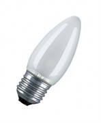 Свеча GE  40C1/FR/E27  230V  -  матовая лампа  