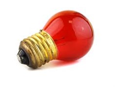 Лампа DECOR. P45 CL 10W E27 RED (230V) FOTON_LIGHTING  -    (S101)