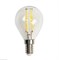 Лампа FL-LED Filament G45 6W E14 3000К 220V 600Лм 45*75мм FOTON_LIGHTING  -    шарик прозрачная - фото 15326