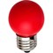 Лампа светодиодная, 5LED(1W) 230V E27 красный, LB-37 Feron - фото 15573