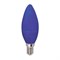 Свеча Ecola candle   LED color  6,0W 220V E14 Blue   Синяя матовая колба 103x37 - фото 17865
