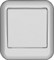 Прима О/У бел выключатель 1 кл монт пл (инд.упак) A16-051M-BI - фото 20707
