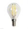 Лампа FL-LED Filament G45 7.5W E14 3000К 220V 750Лм 45*75мм FOTON_LIGHTING  -    шарик прозрачная - фото 20709