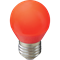 Светодиодная лампа Ecola globe LED color 5,0W G45 220V E27 шар Красный матовая колба 77x45 - фото 20922