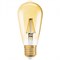 Лампа Vintage 1906 LED CL Edison  DIM  FIL GOLD 55  7,5W/825 E27 140x64мм - капля OSRAM - фото 23844