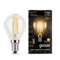 Лампа Gauss Filament Шар 7W 550lm 2700К Е14 LED 1/10/50 - фото 27885