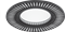Светильник Gauss Aluminium AL014 Круг. Черный/Хром, Gu5.3 1/100 - фото 37844