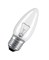 GE   60C1/CL/E27  230V  -  прозрачная лампа свеча - фото 7100